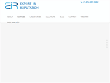 Tablet Screenshot of expertinreputation.com